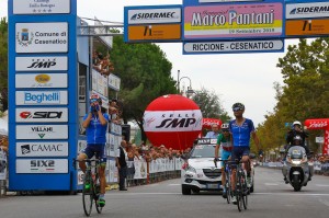 Memoria Marco Pantani 2015 - Riccione -Cesenatico 199.5 km - 19/09/2015 -  Diego Ulissi (Italia)  - Giovanni Visconti  (Italia) - Vincenzo Nibali  (Italia) - foto Roberto Bettini/BettiniPhoto©2015